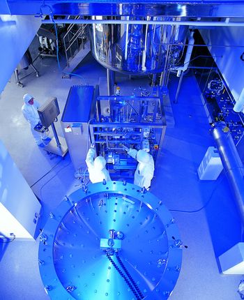 바이오시밀러를 연구개발 중인 셀트리온의 정제실 모습