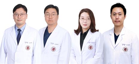 고대안암병원 김양현 교수, 김희중 교수, 신고은 교수, 이규배 전공의(좌로부터)